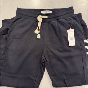 Sol Angeles Black Jogger Pants with Drawstring